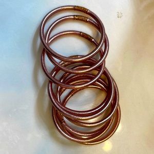 Budahgirl all weather bangles size medium. Rose gold
